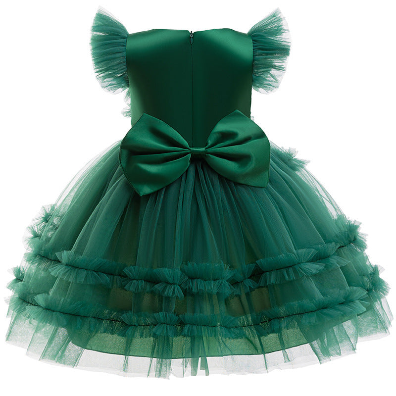 Christmas Party Princess Dress with Bow