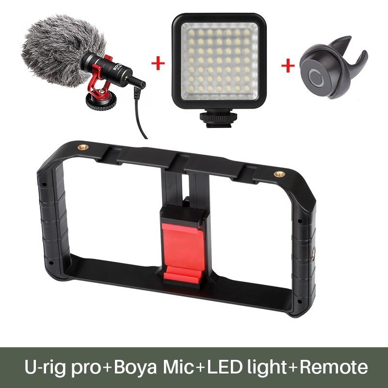 Ulanzi Handheld Smartphone Video Rig Case For Phones - Phone Rig Stabilizer For Live Stream YouTube Filmmaking Vlogger