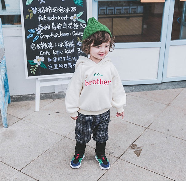 Boys Hooded Autumn and winter sweater