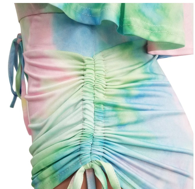 Camouflage Printed Ruffled Romper