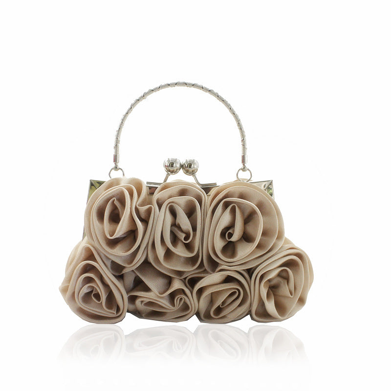 Hand-Held Rose Bag - Dinner Bridal Bag