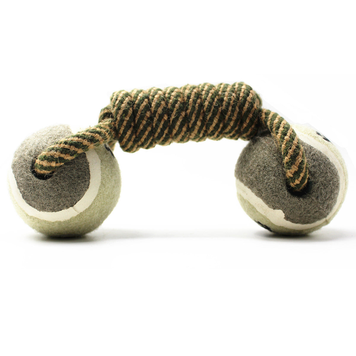 Pet Dumbbell Rope Tennis Ball Chew Toys Teeth Cleaning - JumoShop
