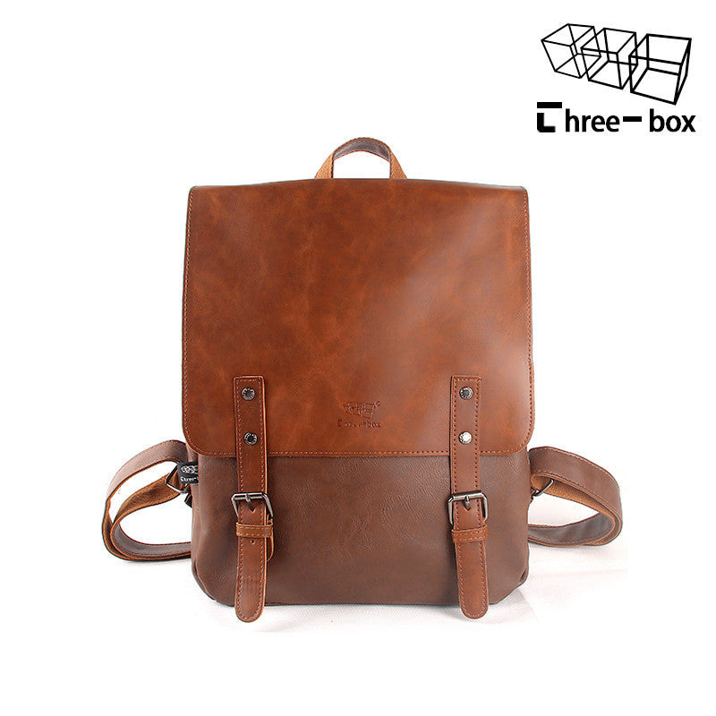 Leather Travel Backpack - Leather Men Laptop Backpack