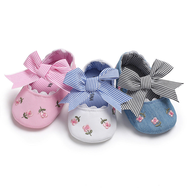 Bowknot Baby Shoes - Toddler Anti-Slip Shoe