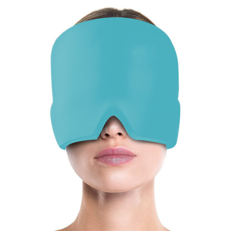 Ice Compress Headache Eye Mask Hat - Relief For Migraines, Stress, And Tension Massage Tool