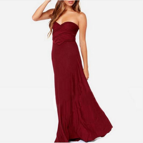 Sexy Long Party Dress - Summer Backless Bandage Maxi Dress Multiway Bridesmaids Boho Women Dress