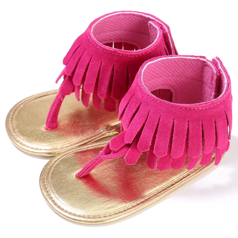 Retro Tassel Flannel Sandals - Summer New Girls Sandals