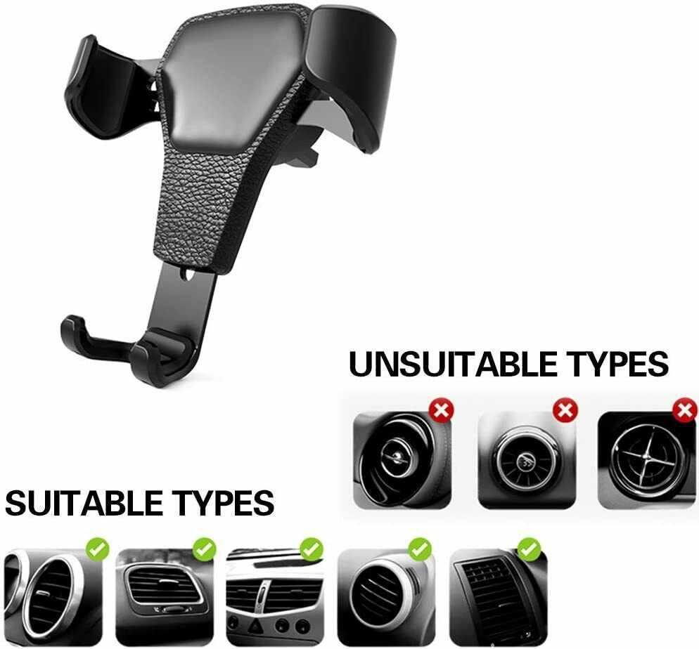 Universal Car Mount Holder - Stand Air Vent Cradle For Mobile Cell Phone Gravity Car Mount Air Vent Phone Holder