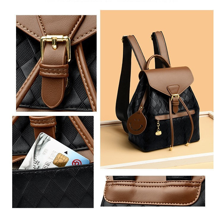 Female Backpack - Casual Multifunction Women's Leather Backpack