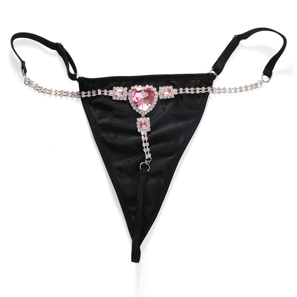 Sexy G String with Rhinestone