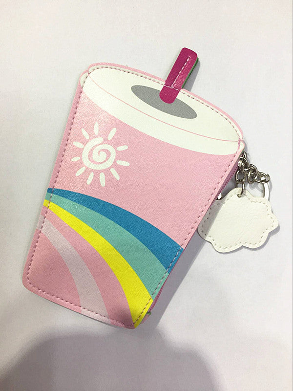 Korean Creative Ice Cream & Drinks Mini Purse – Kids Coin Bag Keychain