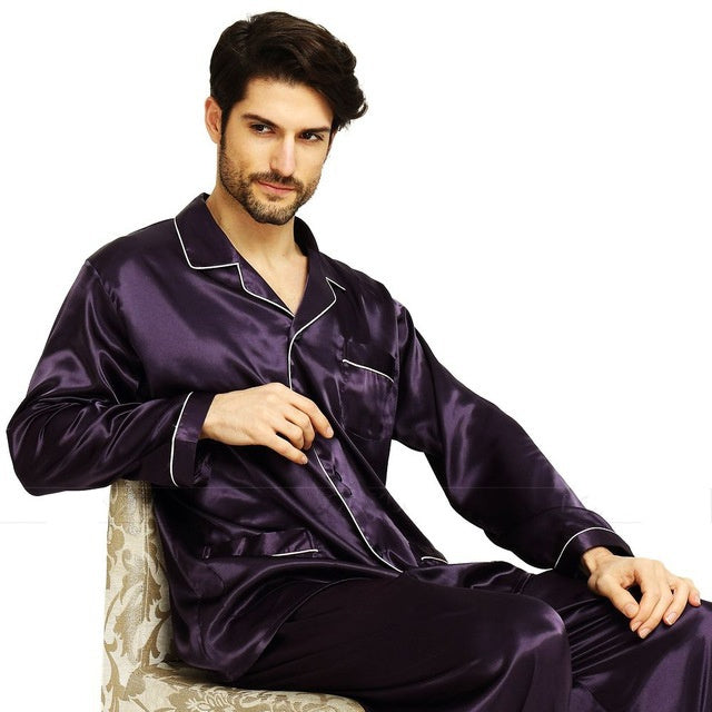 Men's Silk Satin Pajamas