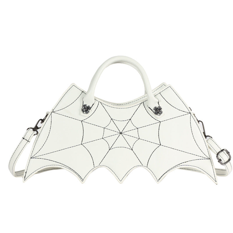 Halloween Spider Web Shape Shoulder Bags - Personality Batgirl Tide Pu Handbags fashion Messenger Crossbody Bag