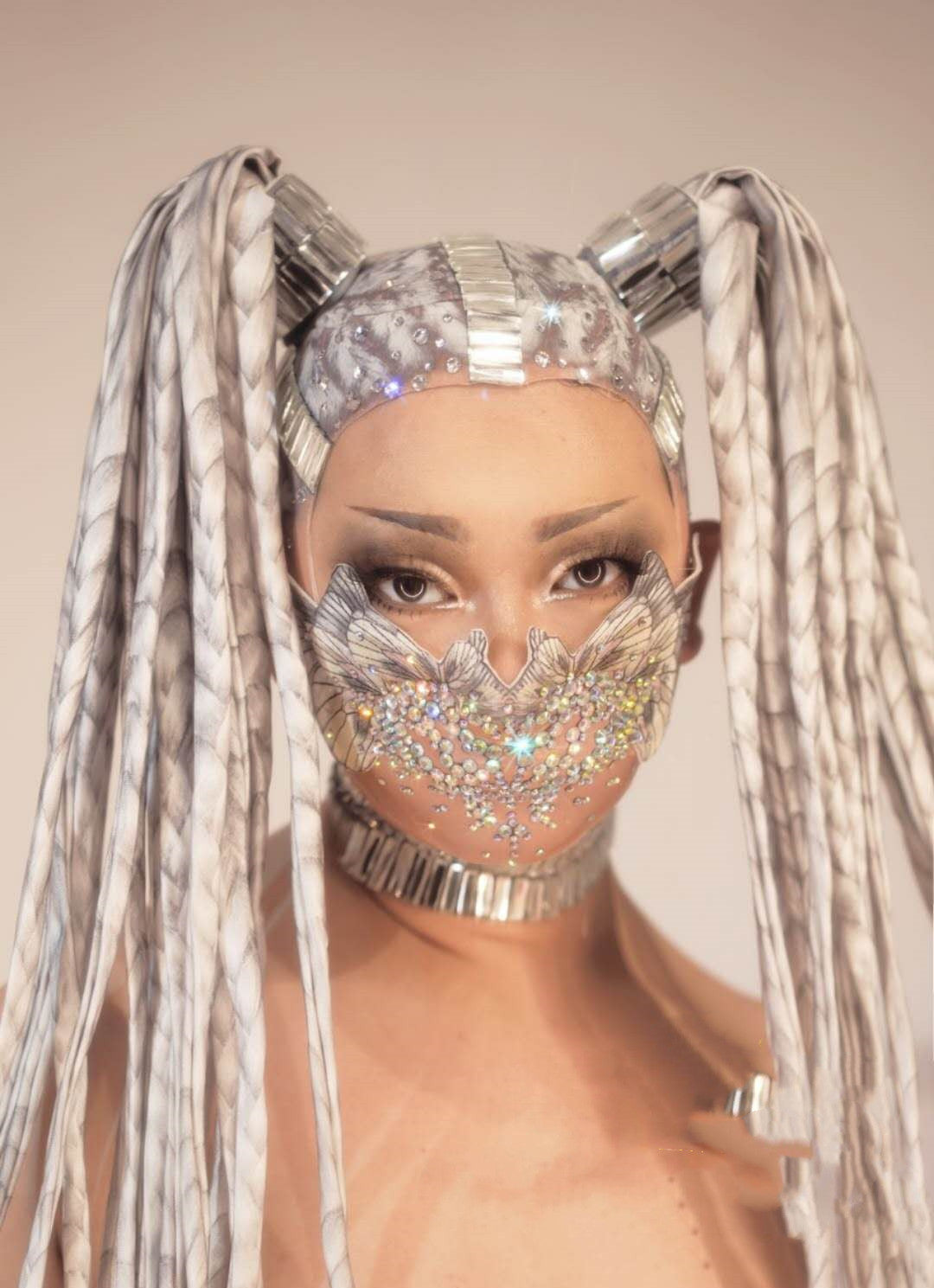 Stylish Diamond Mask - Butterfly Performance