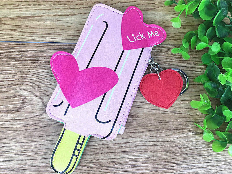 Korean Creative Ice Cream & Drinks Mini Purse – Kids Coin Bag Keychain