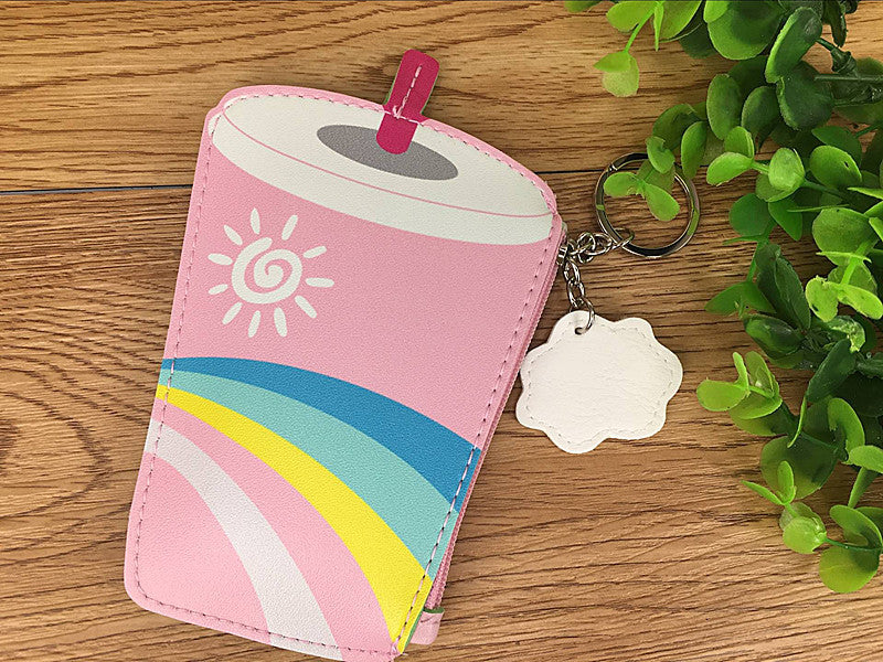 Korean Creative Ice Cream & Drinks Mini Purse – Kids Coin Bag Keychain