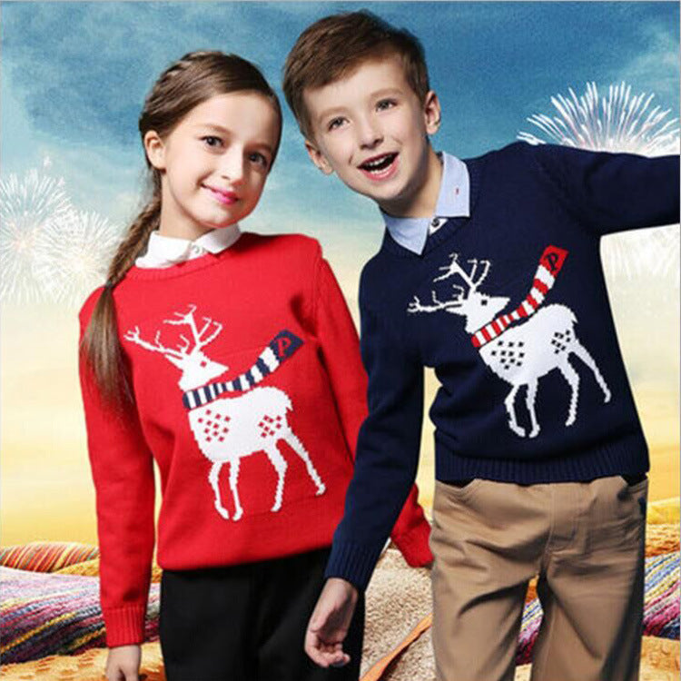 Long Sleeve Boys and Girls' Christmas Holiday T-shirts