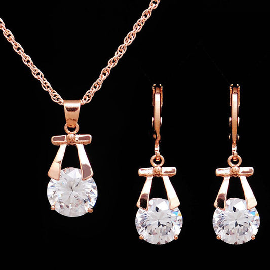 European - America Crystal Jewelry set - 2 Piece Set