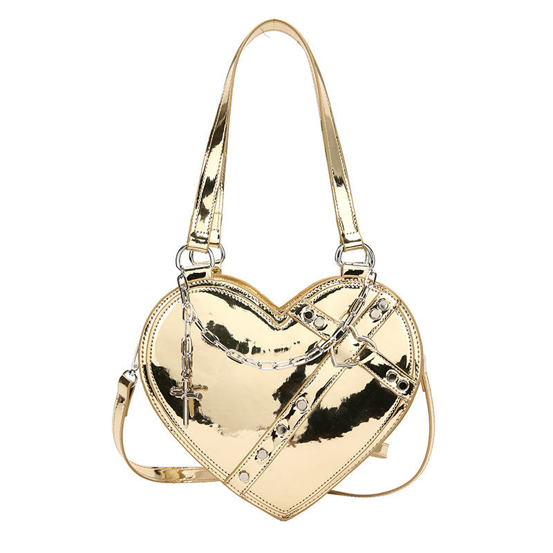Chain Heart-shaped Bags - Large Capacity Love Shoulder Bag For Women Valentine's Day