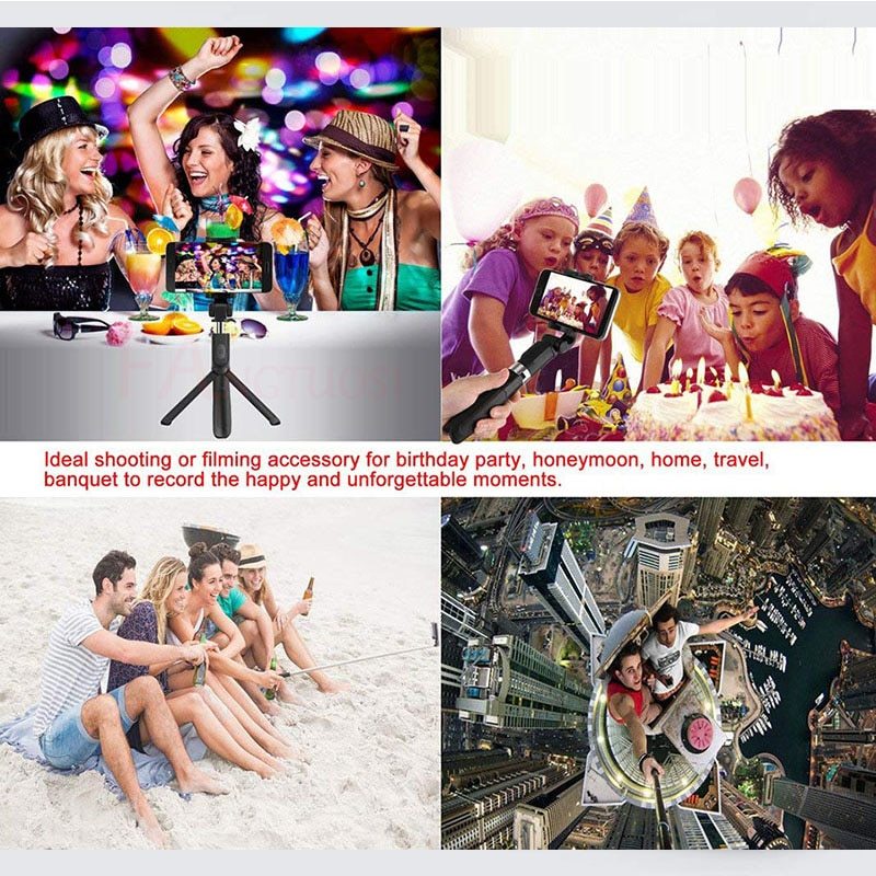 Tripod Selfie Stick - Mobile Universal Live Triangle Bracket One Bluetooth Selfie Artifact