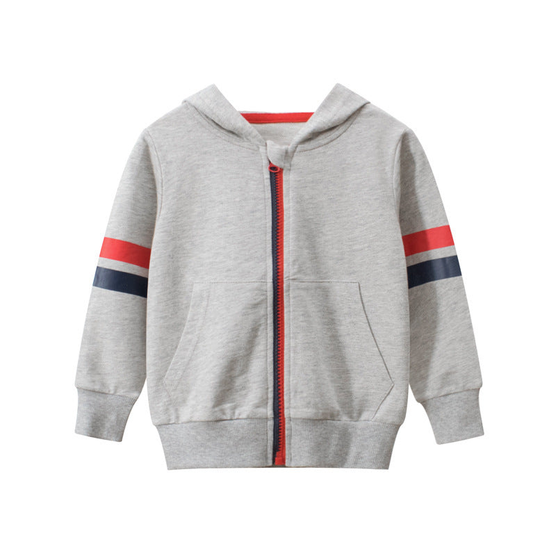 Boy's Zipper Sweater - Boy Clothes