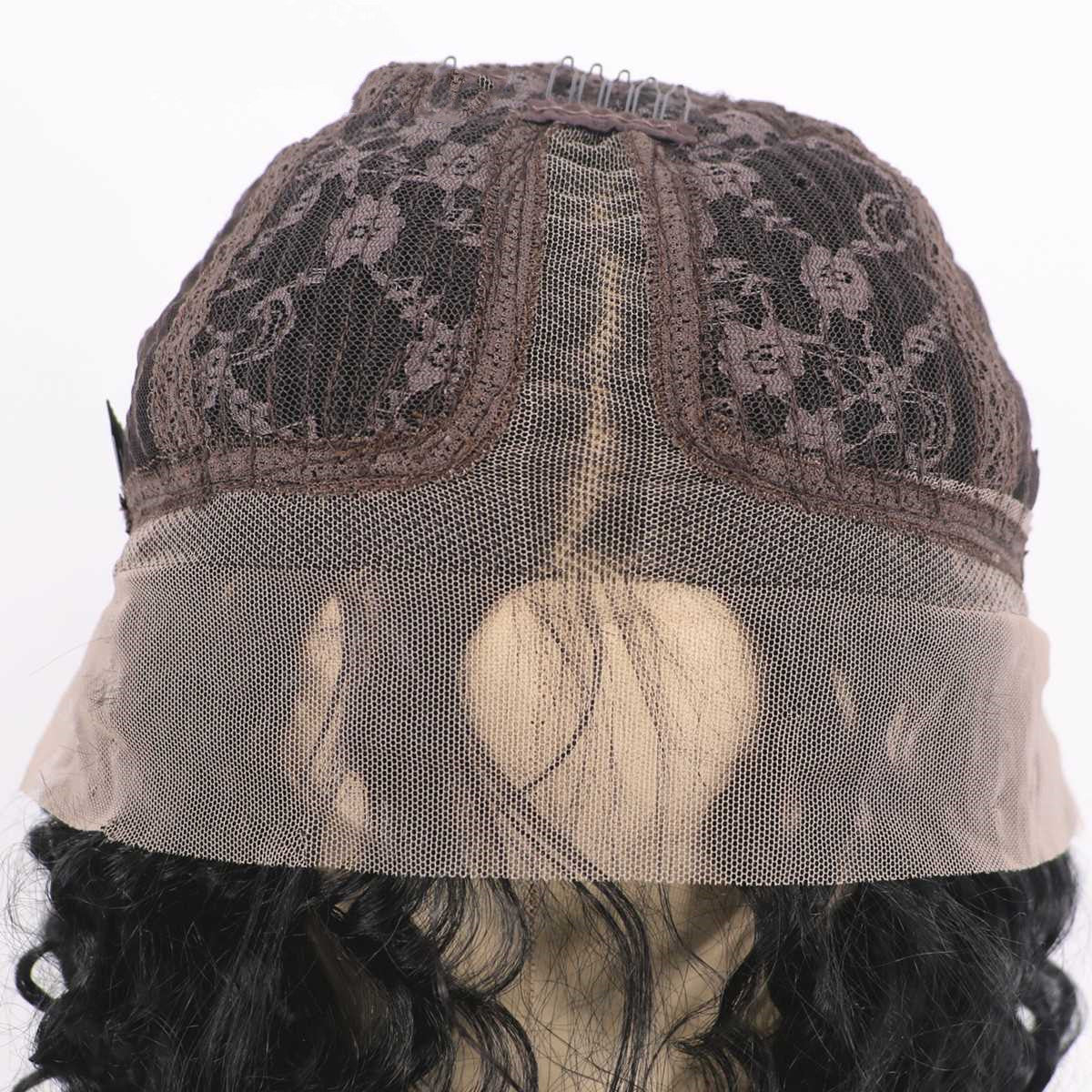 European And American Ladies Wig Black Lace