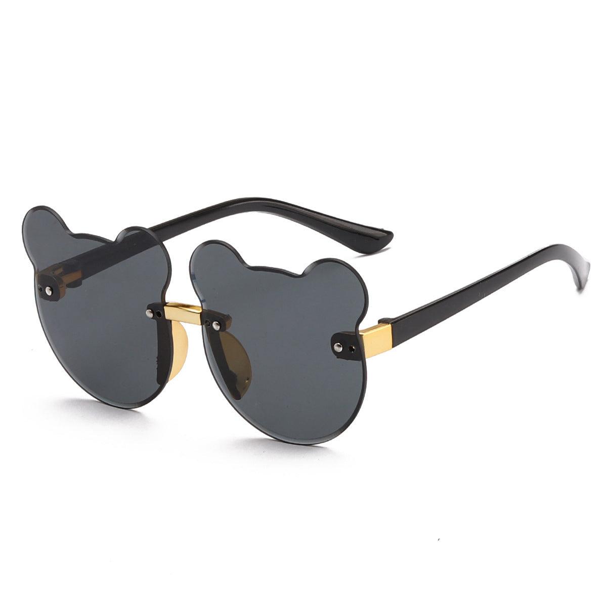 Cat Ear Frameless Shape Kids Sunglasses