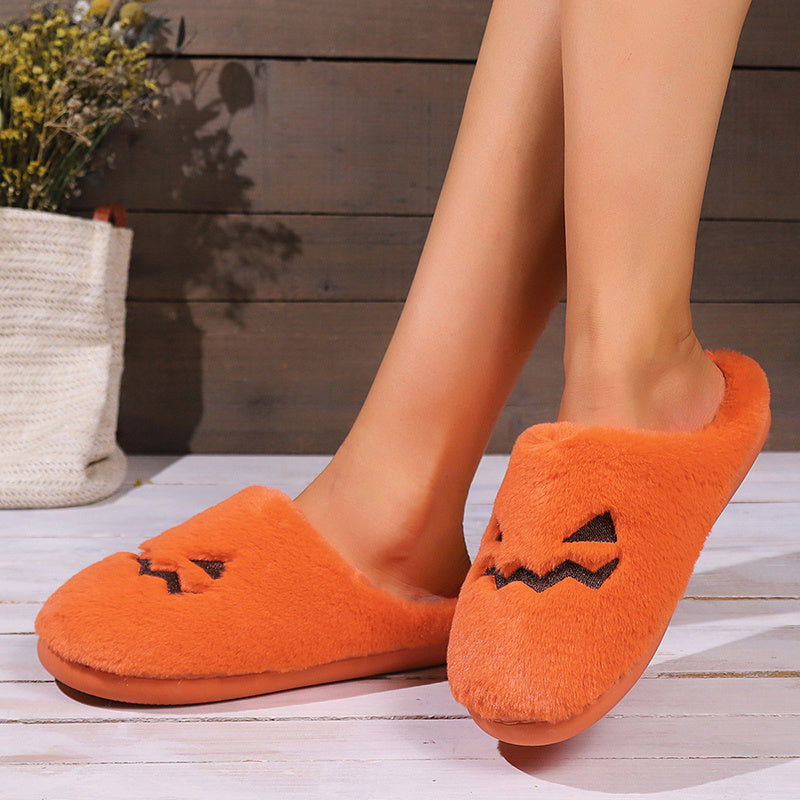 Cute Halloween Pumpkin Slippers