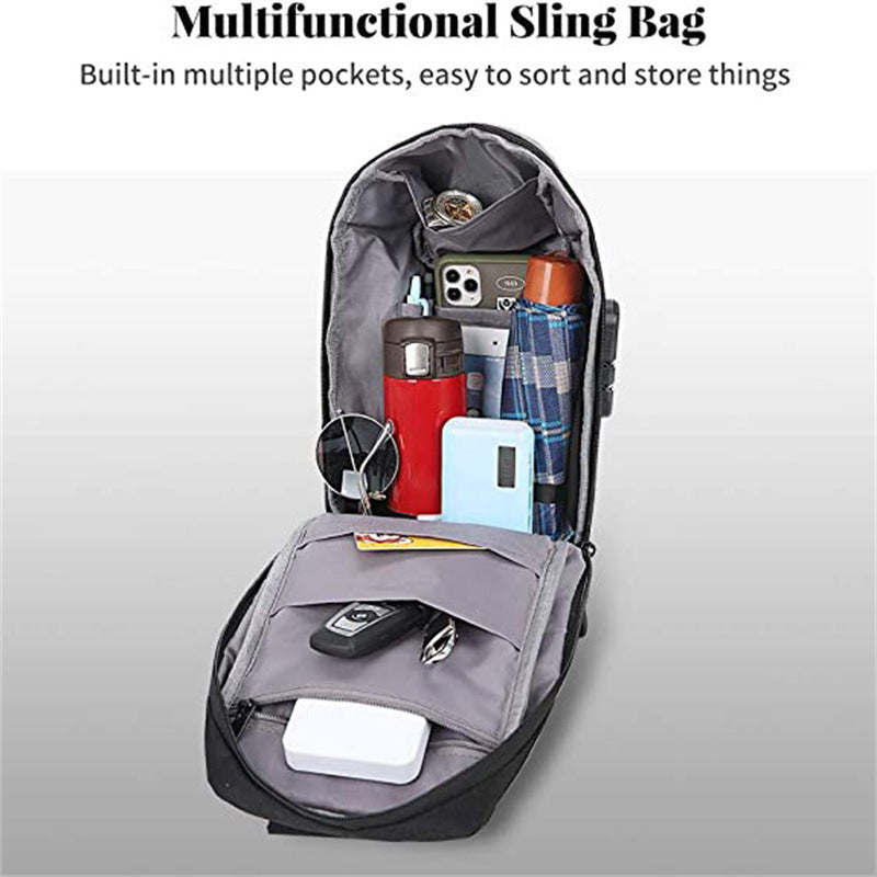 Sling Bag - Waterproof Men's Chest Bag