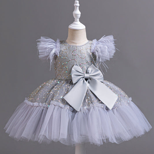 Children Wedding Dress - Tulle Skirt Summer