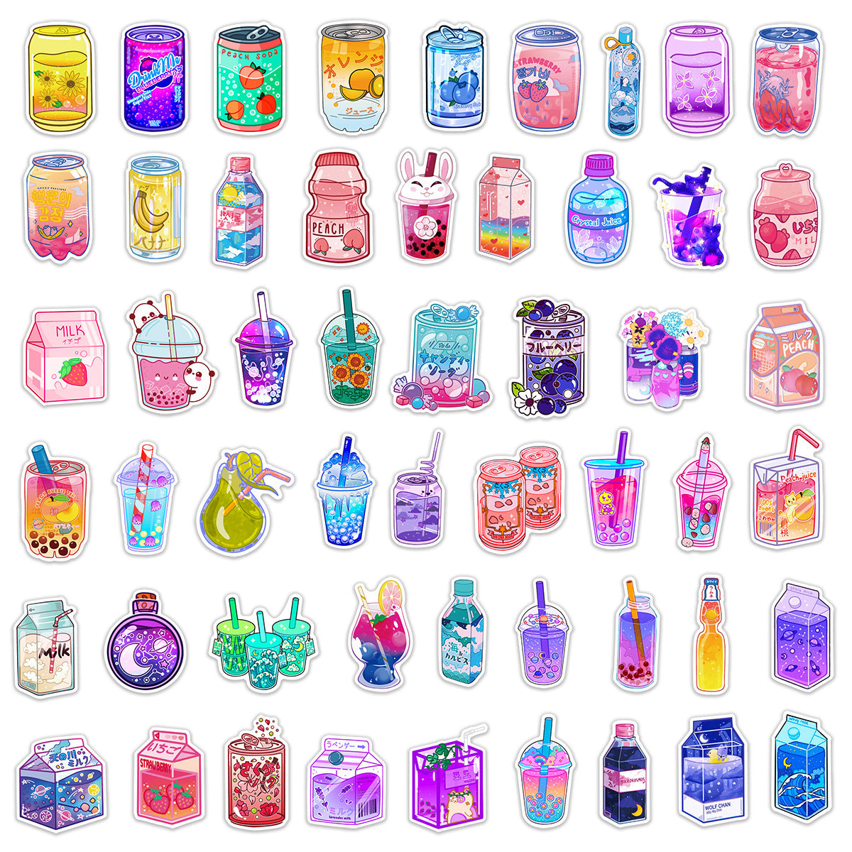 Cute Instagram Style Drink Graffiti Stickers