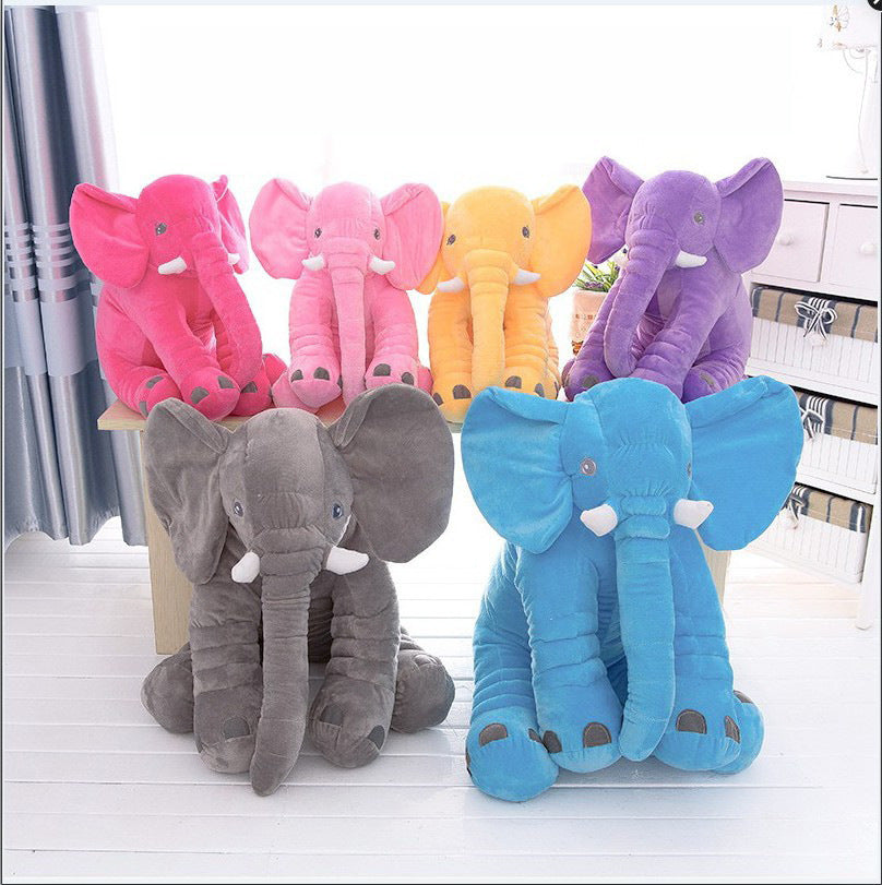 Soft Comfort Elephant Plush Pillow - Sleeping Baby Sleep Child Pillow Leather Shell