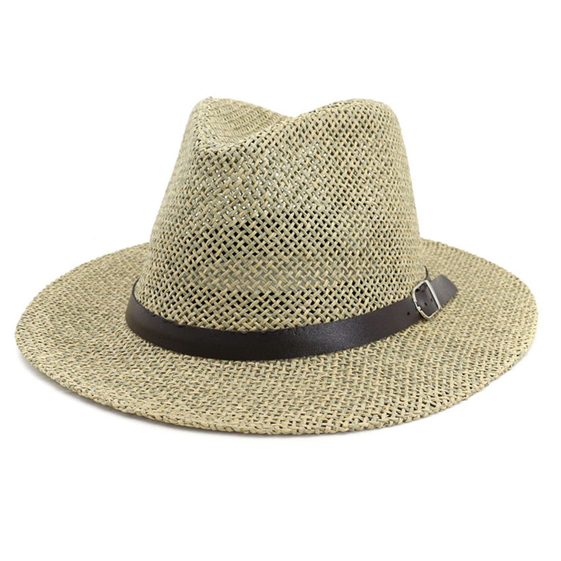 Panama Straw Hat - European And American Sun Protection Summer Sun Protection Travel Beach Woven Top Hat