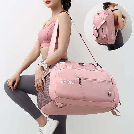 Luggage Bags For Women - Handbag Oxford Men's Fitness Gym Shoulder Bag Waterproof Sports Travel Backpack With Shoes Compartment