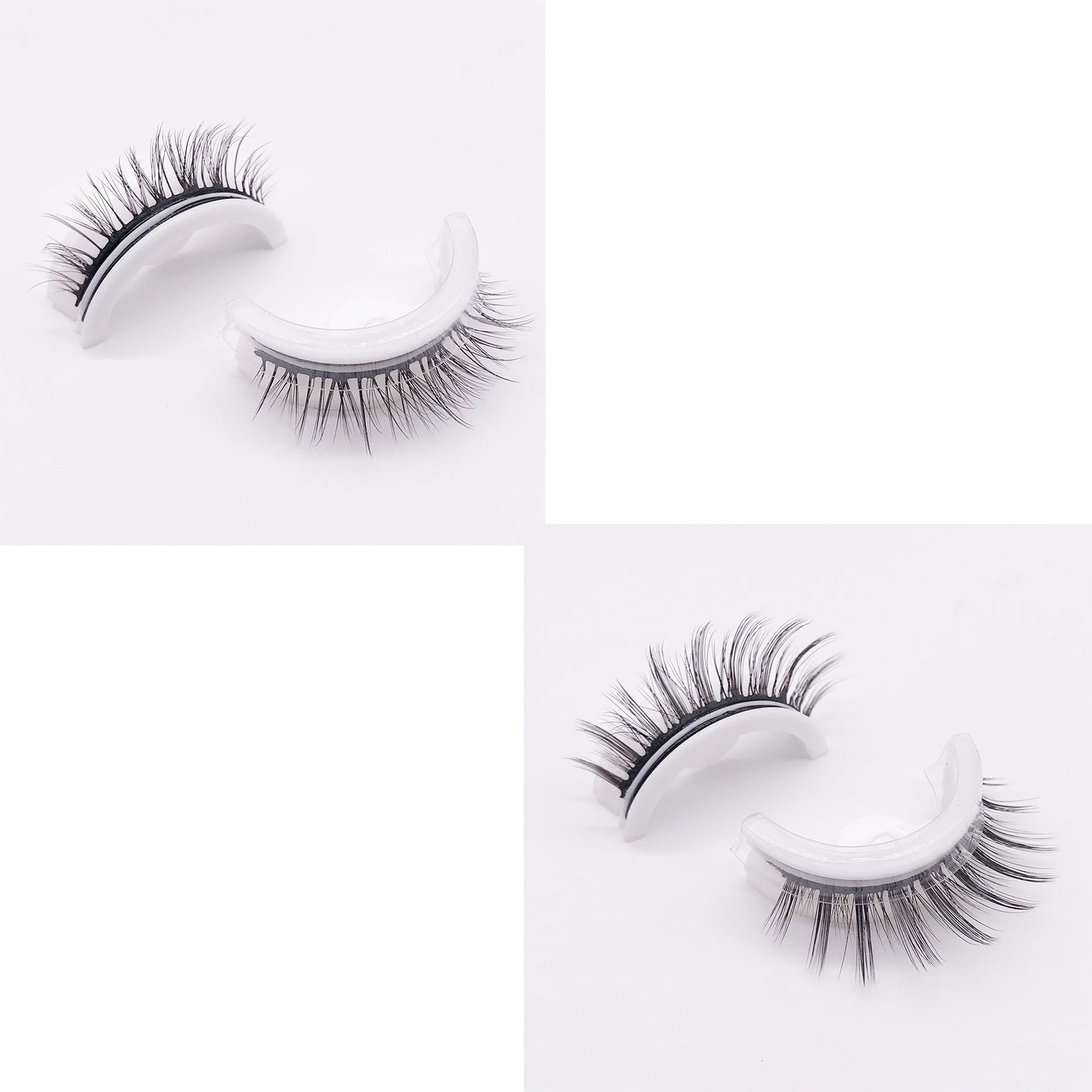 Reusable 3D Mink Lashes - Natural False Eyelashes Self Adhesive Glue Free Makeup Eyelash