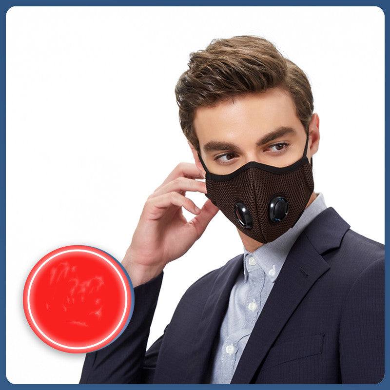 Double Breathing Valve Mask - Washable And Replaceable Filter Chip