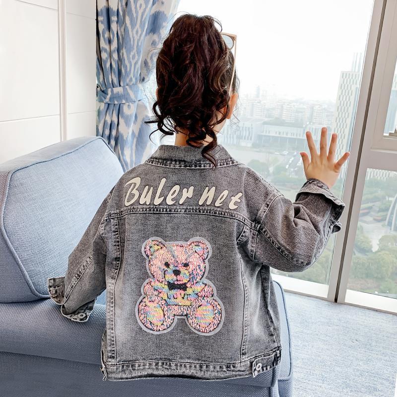Cartoon Children Denim Jacket Top