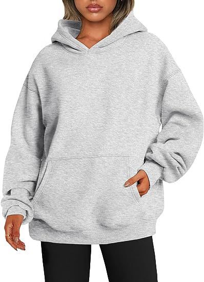 Women's Hoodies With Pockets - Fashion Solid Sweatshirt Oversized Hooded Sweater