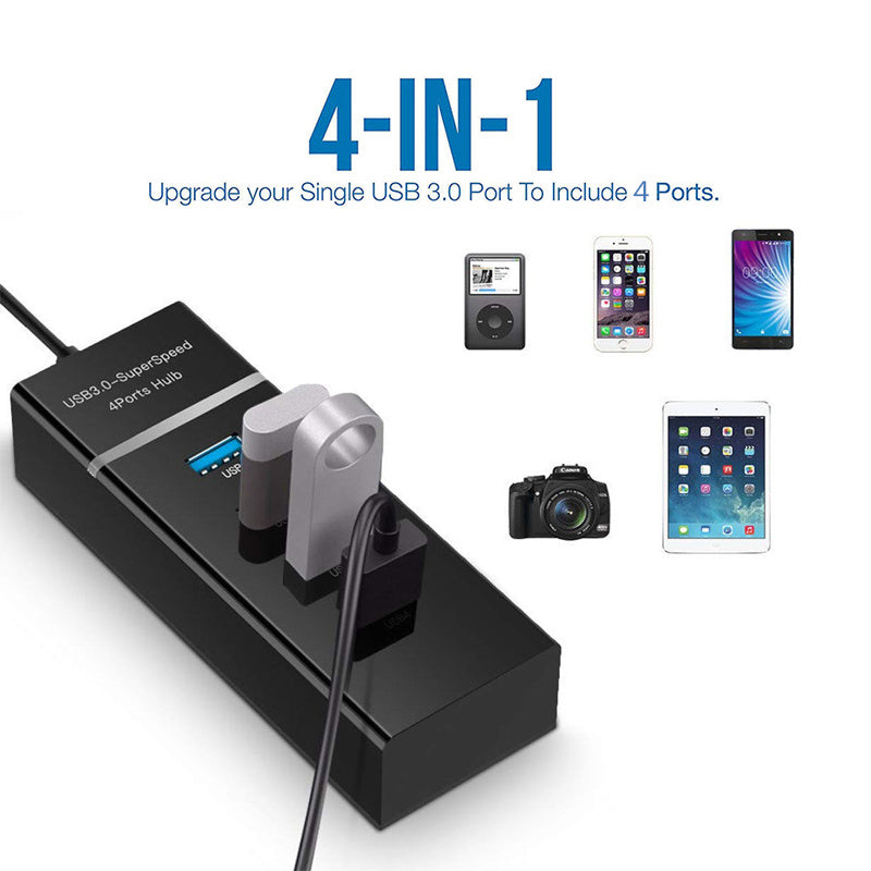 4 In 1 (2.0 3.0) USB HUB Splitter High-Speed - Multi Splitter USB Adapter Expander Cable For Desktop PC Laptop Adapter USB HUB