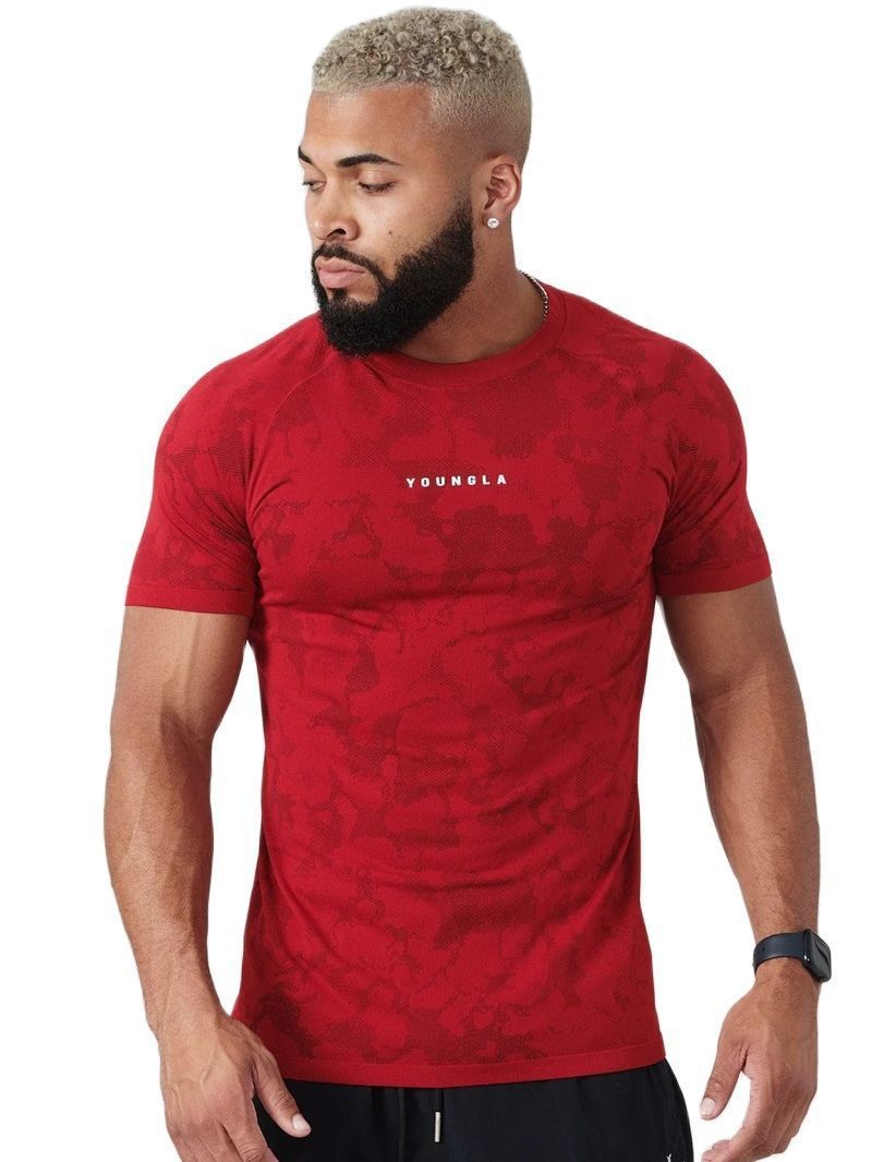 Workout Clothes - Camouflage Sports T-shirt for Men
