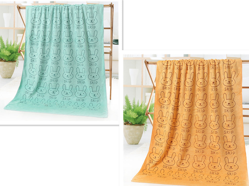 Cartoon Print Bath Towel - Beach towel