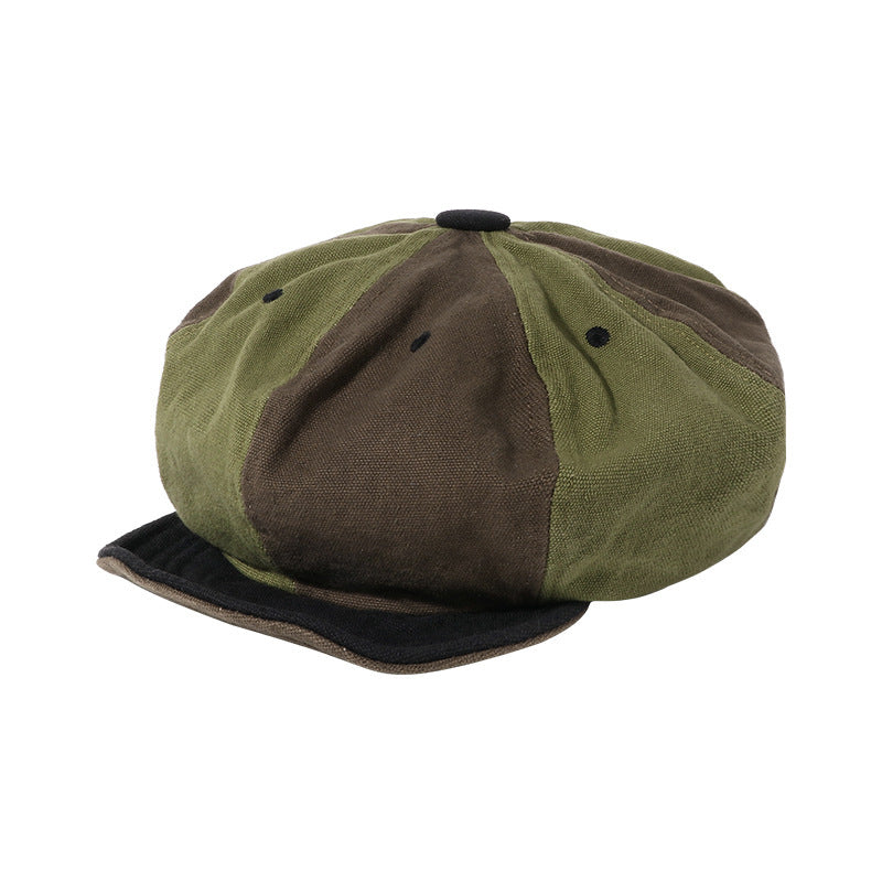 Color Matching Tension Adjustment Beret -  Soft Brim Hat
