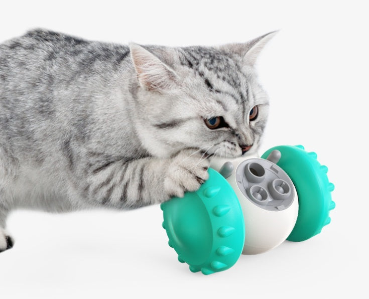 Smart Interactive Balance Car Treat Dispenser Toy for Cats & Dogs  - Cat And Dog Toys Slow Food Interactive Balance Car Multifunctional Fun Development Smart Pet Feeding Dog Toy Car Pets Products - JumoShop