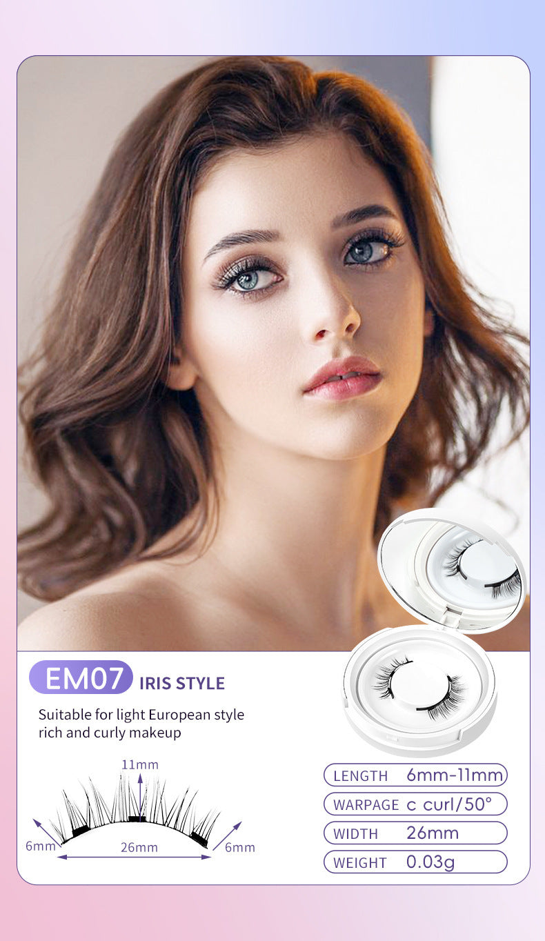 Magnetic Suction Natural False Eyelashes