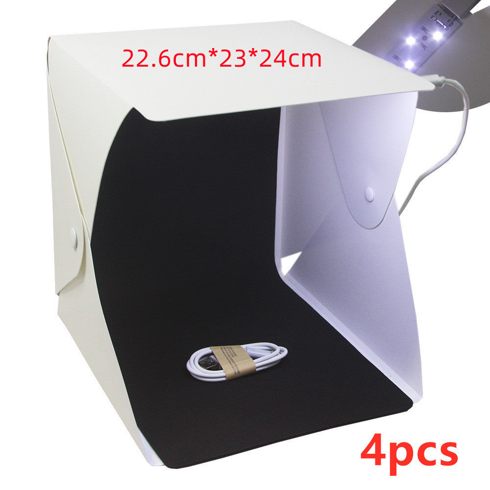 20cm Folding Professional Photo Studio - Simple LED Small Light Box