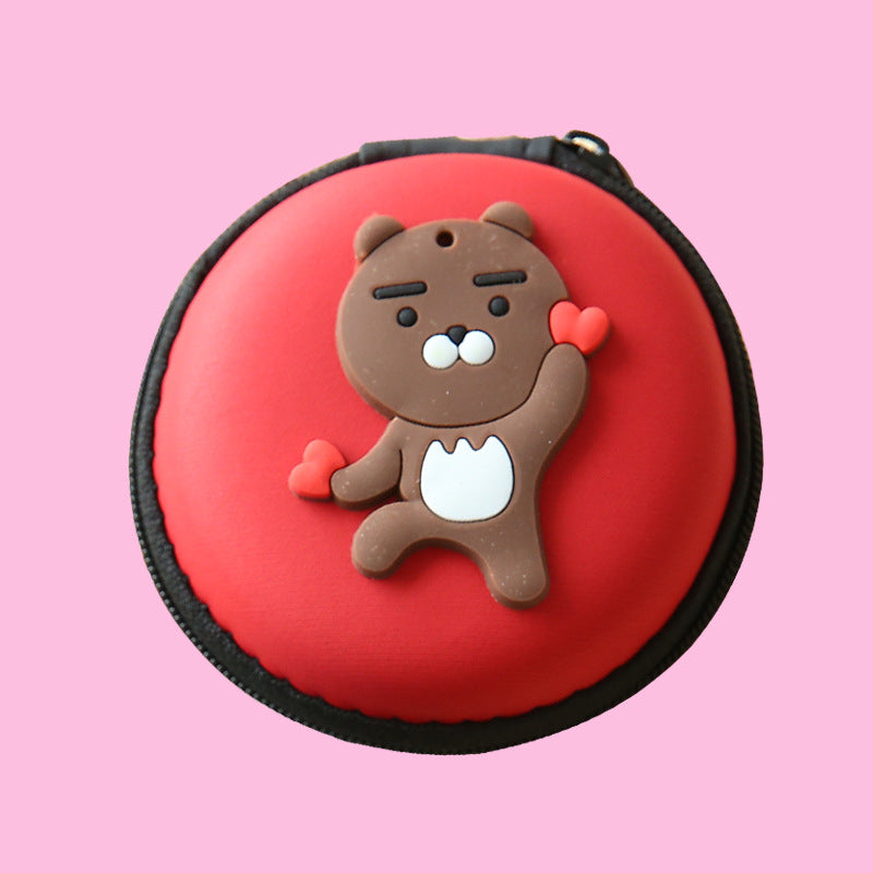 Direct Selling Cute Cartoon Mini Wallet & Earphone Charger Box – Coin Handbag Organizer