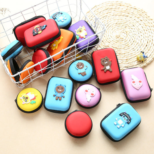 Direct Selling Cute Cartoon Mini Wallet & Earphone Charger Box – Coin Handbag Organizer