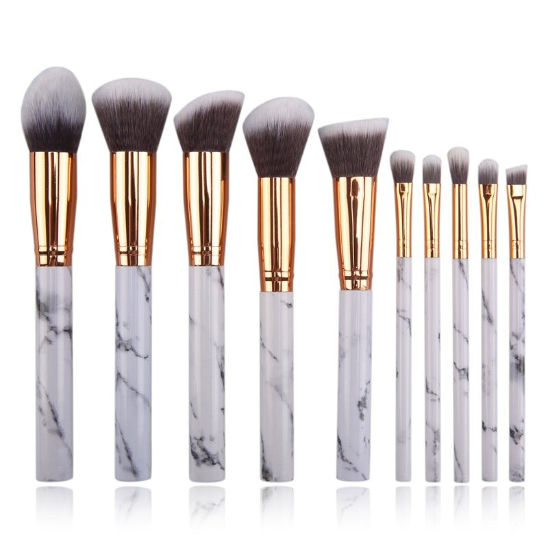 10 Marble Makeup Brush Sets - Beauty Tools, Blush, Eye shadow, Face modification