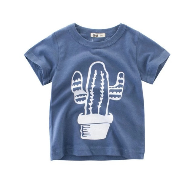 Trendy Summer Boys’ T-Shirt – Hello Dino Cotton Tee ☀️ Children's Wear Summer New Korean Children's Boys Cotton T-shirt Men's Treasure In Children's Short Sleeves - JumoShop