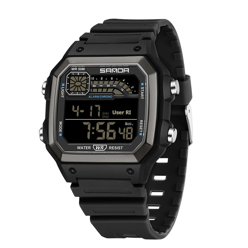 Electronic Watch - Luminous Waterproof Sports Men Thin Square